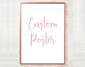 Custom Bespoke Digital Poster | Personalized Quote or Poem | Pick Any Pearls of Nonsense Design | Art Minimalist Decor | Instant Download