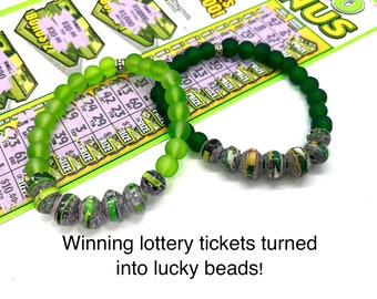 Luck & Good Fortune Beaded Bracelet, Lucky Beads For Lottery Players and Gamblers, Lucky Amulets, Prosperity Bracelet