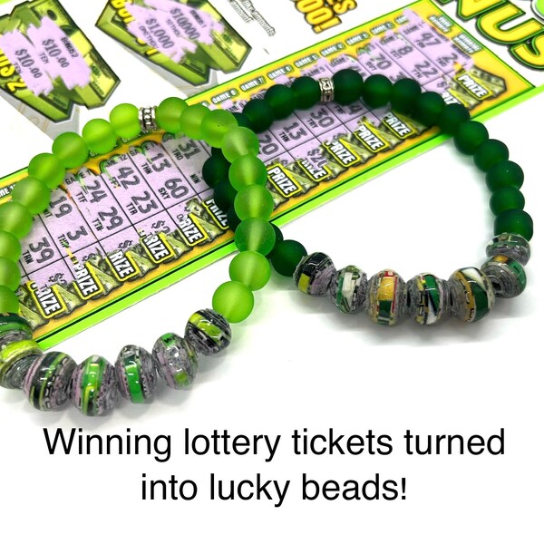 Luck & Good Fortune Beaded Bracelet, Lucky Beads For Lottery Players and Gamblers, Lucky Amulets, Prosperity Bracelet