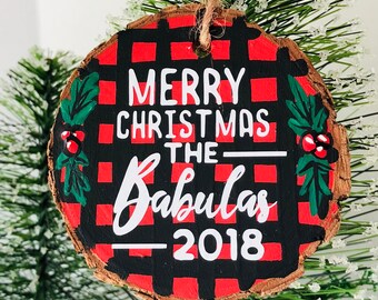 Family Ornament, Family Ornament Personalized, Family Christmas Ornament, Rustic Ornament, Farmhouse Christmas Decor, Christmas Ornament