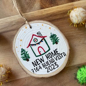 New Home Ornament, Personalized Christmas Ornaments, Personalized Gift Newlyweds, First Christmas New Home Ornament, Housewarming Gift