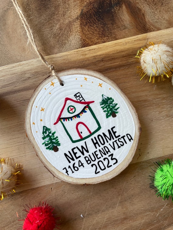 New Home Ornament, Personalized Christmas Ornaments, Personalized Gift Newlyweds, First Christmas New Home Ornament, Housewarming Gift