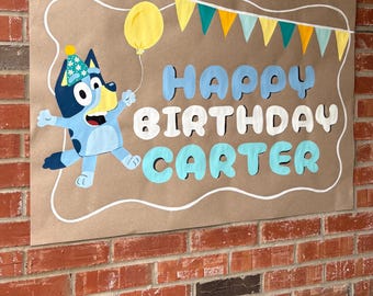 Hand-Painted Kraft Paper Banner: Custom Party Decor