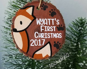 Baby's First Christmas Ornament, Personalized Custom Christmas Ornament, 1st Christmas Ornament, First Ornament, New Baby Ornament