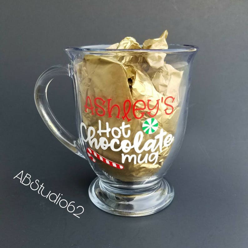 Hot Chocolate Mug, Personalized Christmas Mug, Hot Chocolate Mug, Stocking Stuffer, Mugs for Children, Cocoa Lover Mug, Christmas Gift image 5