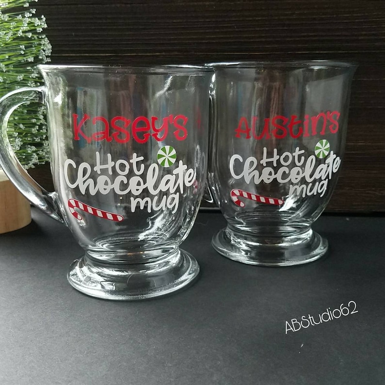 Hot Chocolate Mug, Personalized Christmas Mug, Hot Chocolate Mug, Stocking Stuffer, Mugs for Children, Cocoa Lover Mug, Christmas Gift image 2