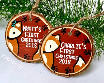 Baby&#39;s First Christmas Ornament, Personalized Custom Christmas Ornament, 1st Christmas Ornament, First Ornament, New Baby Ornament