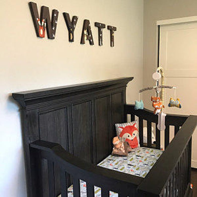 Nursery Name Sign Nursery Decor Nursery Wall Art Wooden Etsy