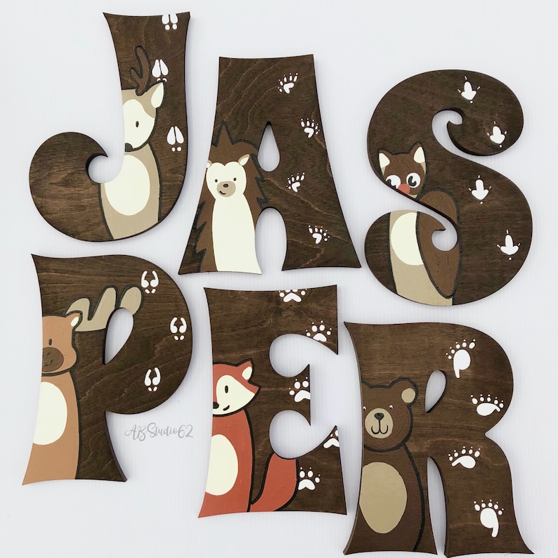 Nursery Name Sign Nursery Decor Nursery Wall Art Wooden Etsy