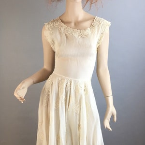 Beautiful 50s Wedding Dress// Vintage Pima Bridal Gown// Vintage Nelle Johnson Wedding Dress (F1)
