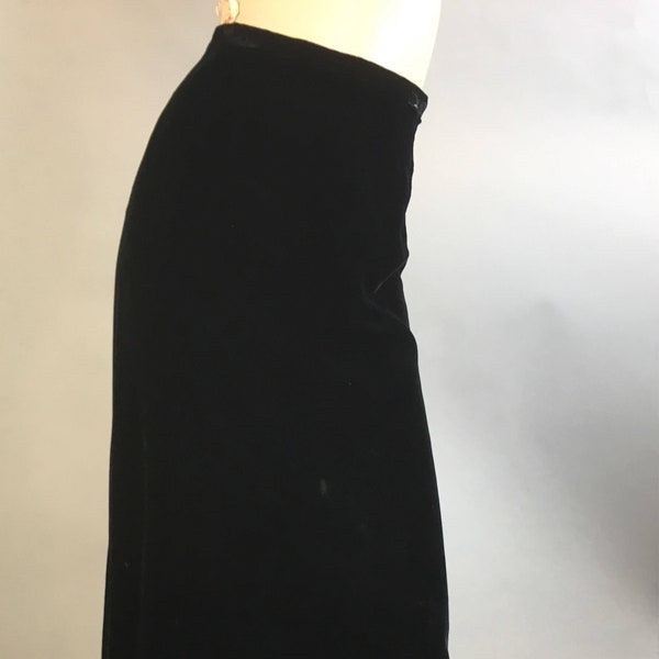 Vintage Velvet Maxi Skirt// Vintage Long 60s Skirt // Maxi 60s Skirt (F1)