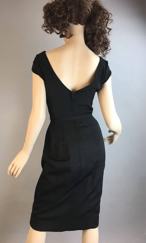 Vintage Cocktail Dress// Little Black Holiday Dre… - image 7