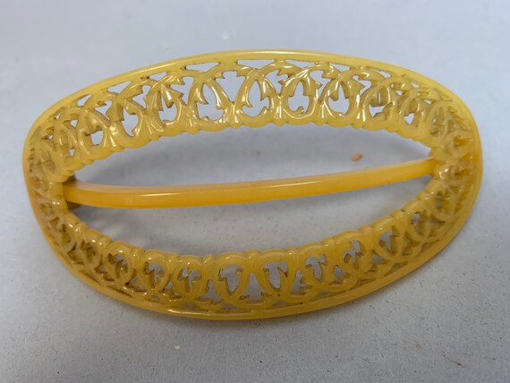 Vintage Hair Clip// 30s Plastic Hair Pin// Beautif