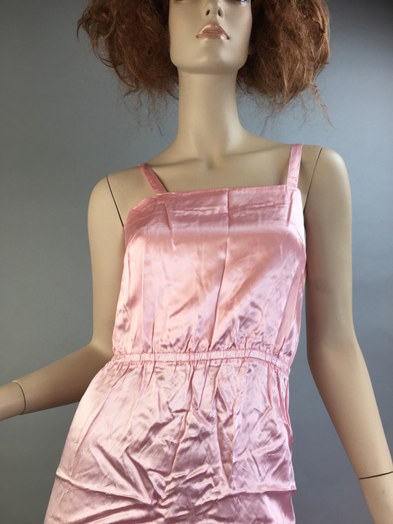Vintage Pink Satin Nightgown// Maxi Long Pajama G… - image 2