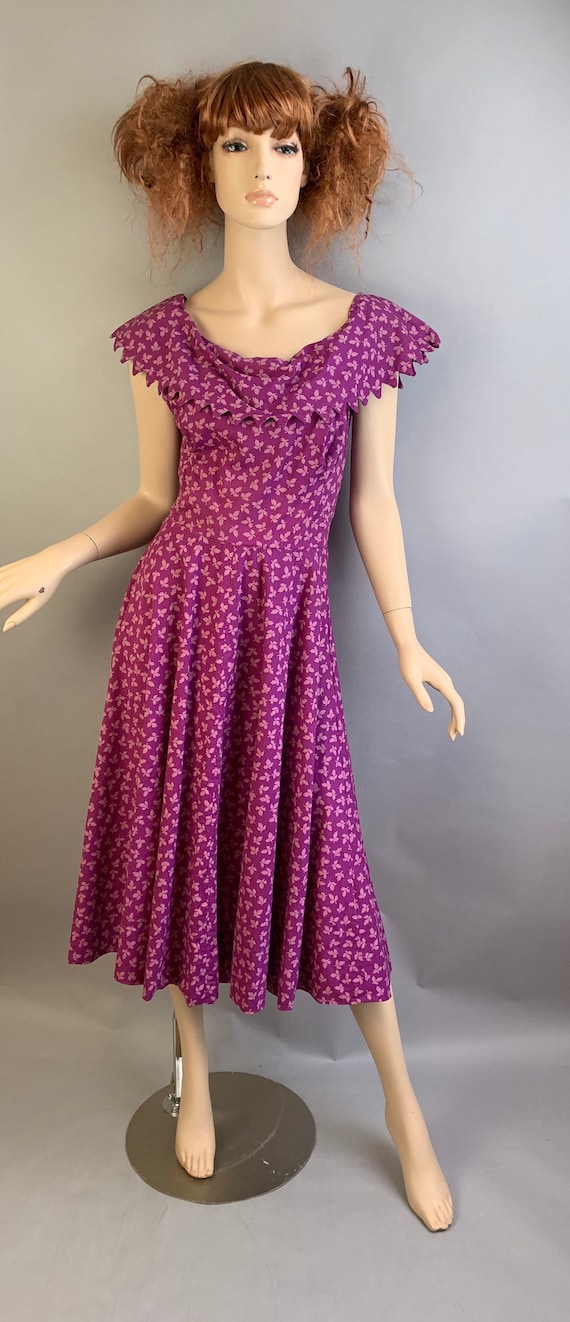 50s Circle Dress// Carolyn Schnurer Dress// Vintag