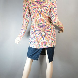 Vintage Pucci Sweater// Emilio Pucci Sweater// 60s Designer Psychedelic Sweater F1 image 2