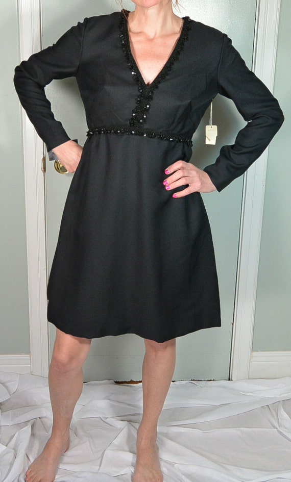 Empire Waist Dress//60s Dress//mod Dress//sequin Dress//lbd// Holiday Dress (F1) - Etsy Empire Waist Dress//60s Dress//mod Dress//sequin Dress//lbd// Holiday Dress (F1) - Etsy