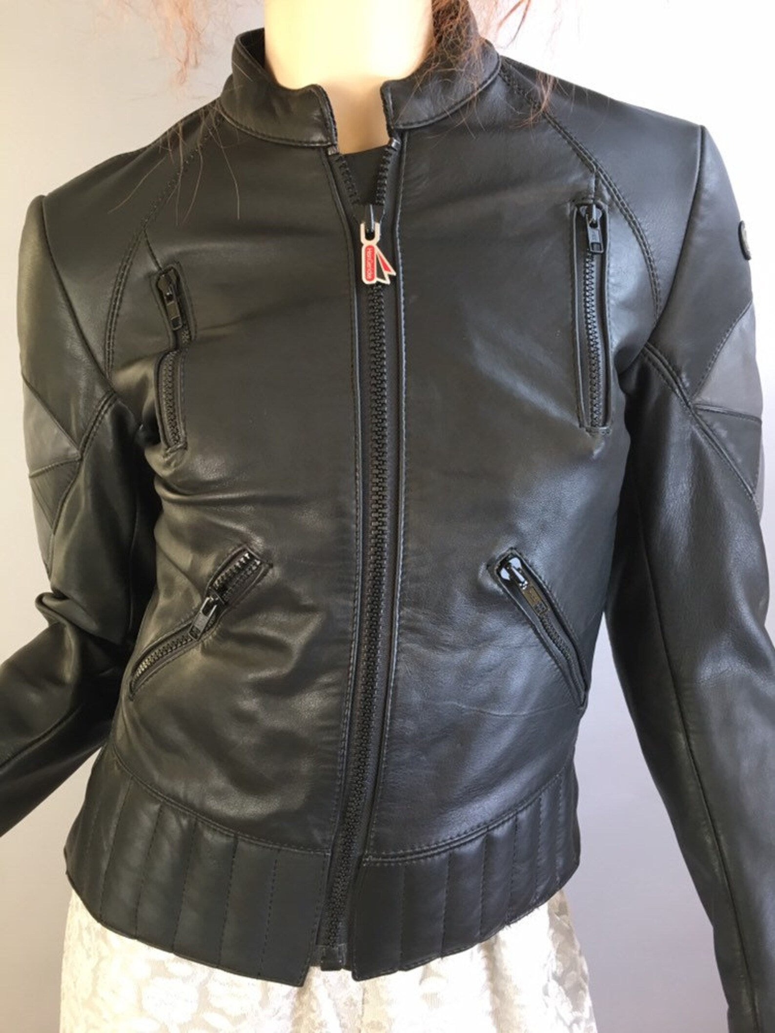 Vintage Hein Gericke Motorcycle Jacket// Vintage Black Leather Jacket ...