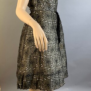 Vintage 50S Halter Dress// Strapless 50S Dress// Chiffon Holiday Dress image 4