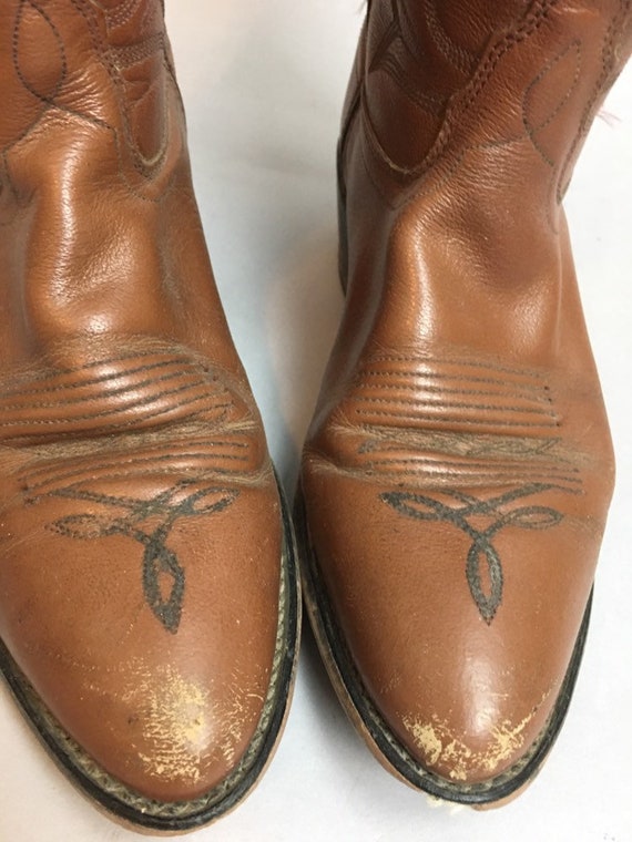 Vintage Cowboy Boots// Mens 7.5 or 8 Womens 10// … - image 7