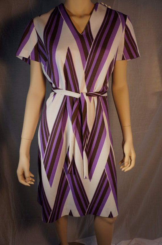 L'aiglon Original 60s Shift Dress with Belt// Vin… - image 1