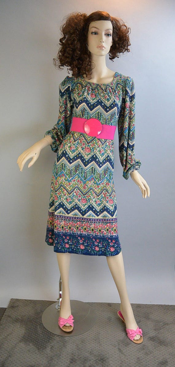 Psychedelic Hippie Dress// Festival Dress/ 60s Hip