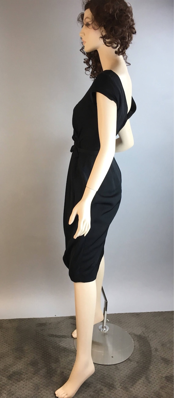 Vintage Cocktail Dress// Little Black Holiday Dre… - image 5