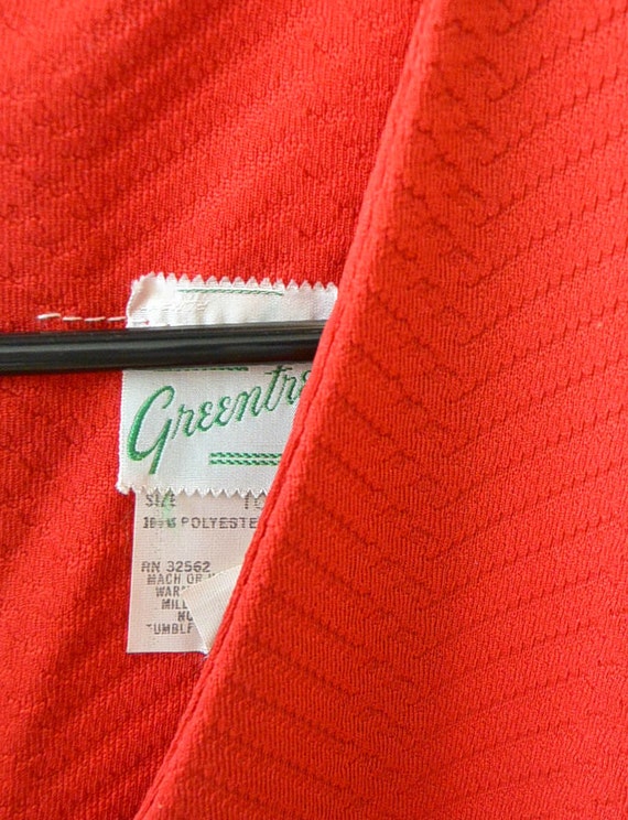 Bright Red Mod Shift// 60s Shift Dress// Mod Dres… - image 5