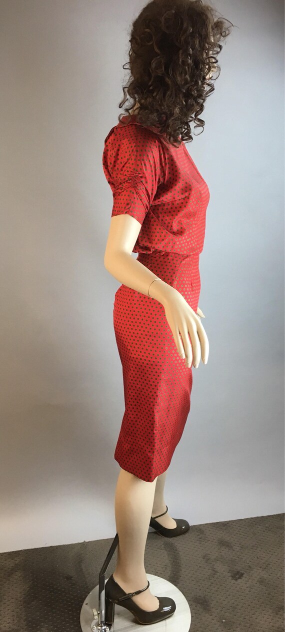 Vintage 60s Wiggle Dress// Mad Men Silk 60s Dress… - image 5