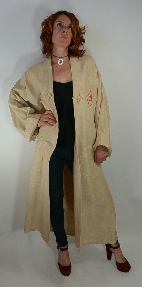 Vintage Kimono Long Jacket//50s Kimono//Vintage Ki