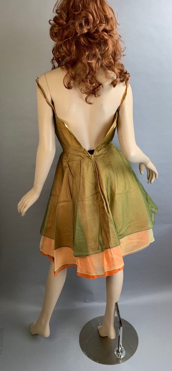 Vintage Chiffon Party Dress - image 4