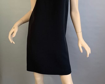 Vintage Fendi Dress// Designer Dress// Black Shift Dress