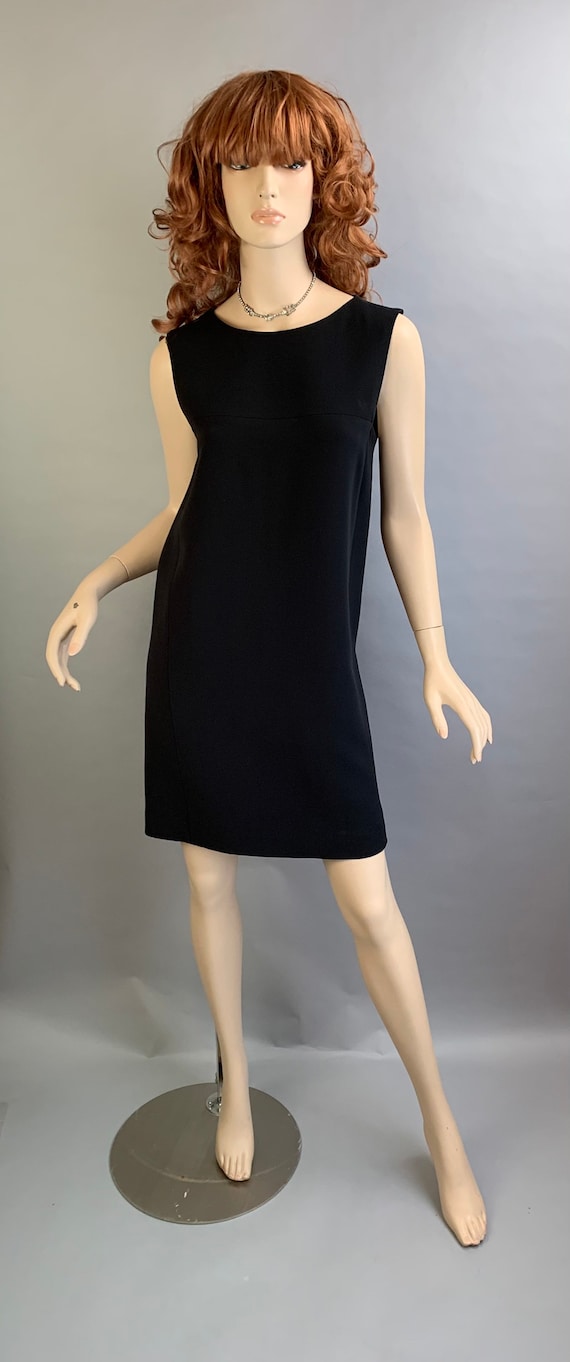Vintage Fendi Dress// Designer Dress// Black Shift