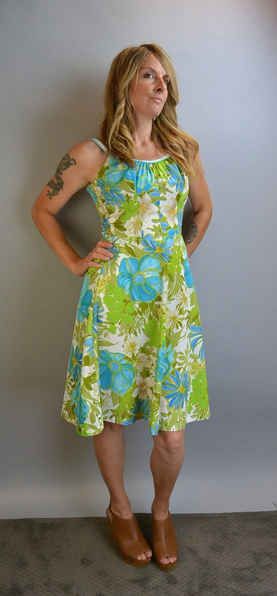 Vintage DeWeese Design Swim Dress// Vintage 60s Sw