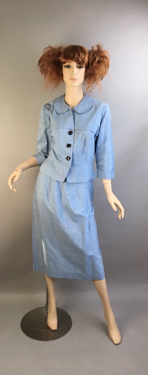 Vintage 50s Skirt Suit// Vintage Spring Suit// Bab