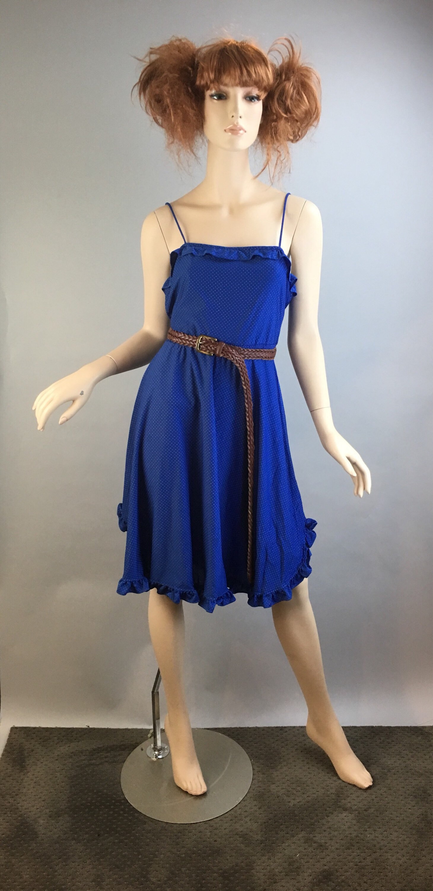80s ruffle dress