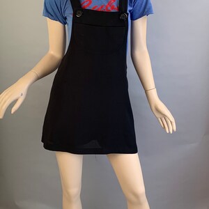 Vintage 90s Romper// Overall Dress// Crepe Dress Bergdorf Goodman