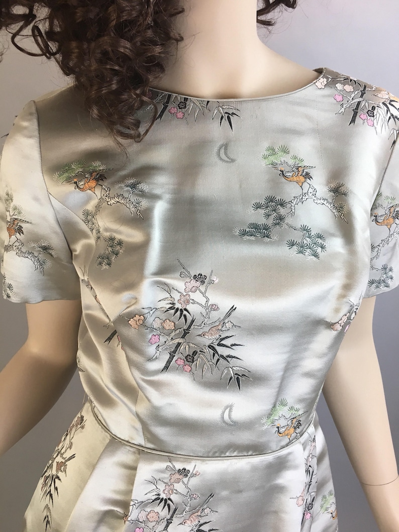F1 Vintage 60s Chinese Dress Chinese Wiggle Dress Mad Men Chinese Dress and Jacket