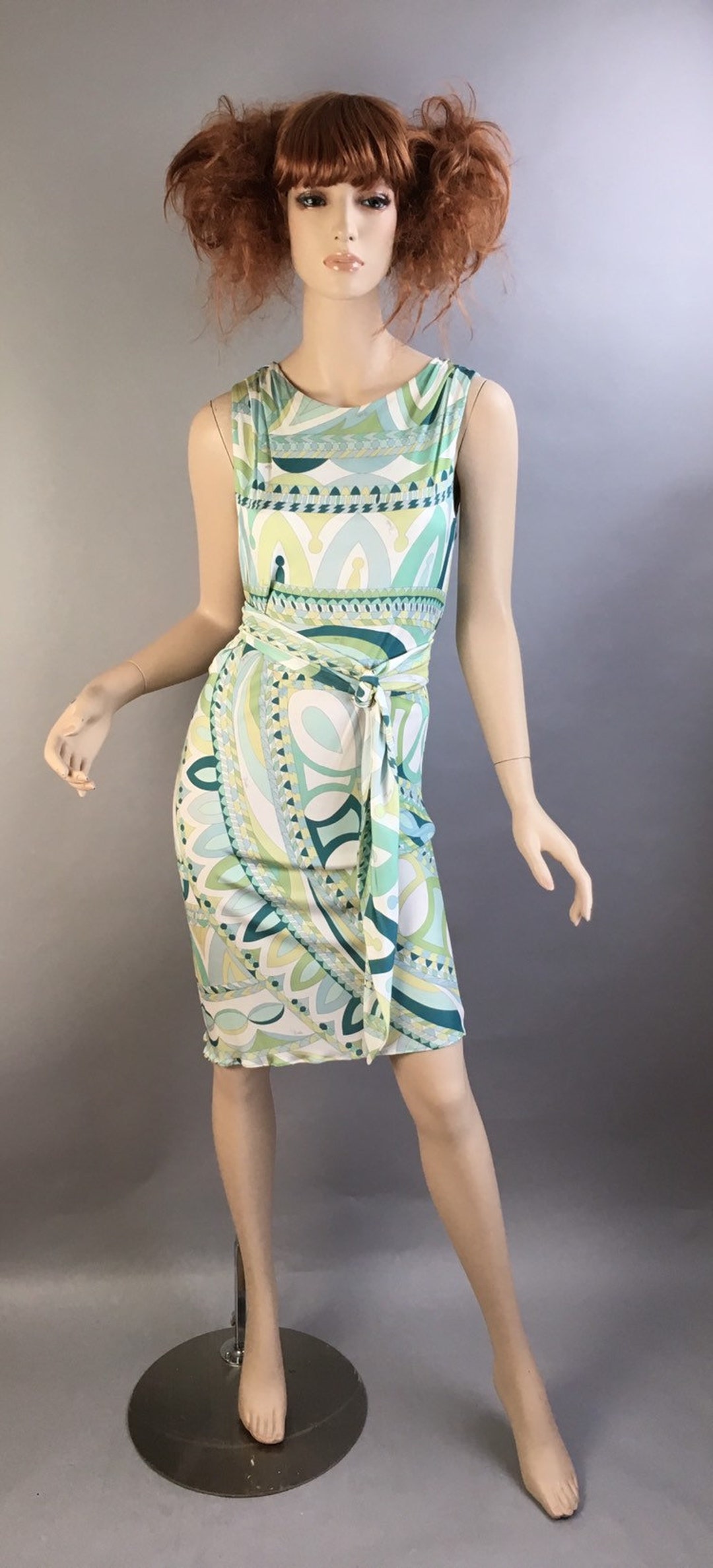 Vintage Emilio Pucci Dress// 60s Mod Psychedelic Dress // Mod - Etsy