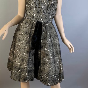 Vintage 50S Halter Dress// Strapless 50S Dress// Chiffon Holiday Dress image 2