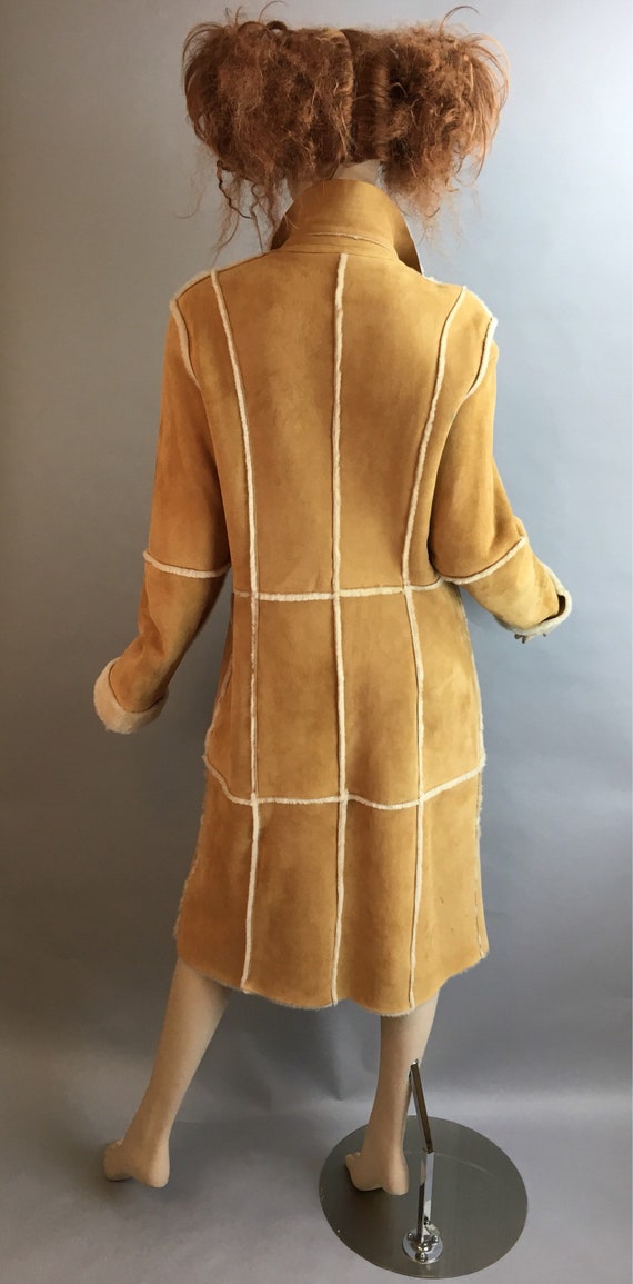 Anne Klein Shearling Coat// Long Vintage Shearlin… - image 6