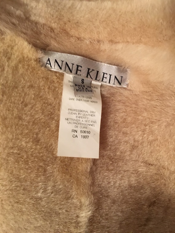 Anne Klein Shearling Coat// Long Vintage Shearlin… - image 7