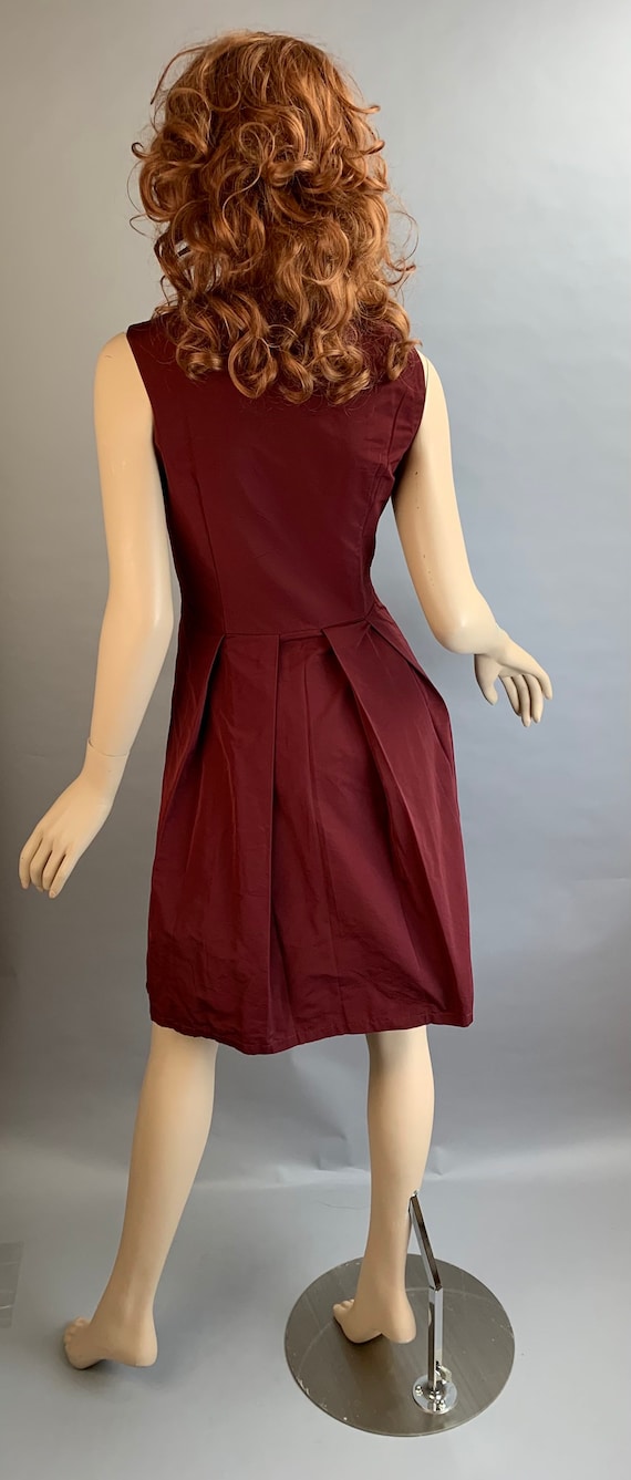 Vintage Miu Miu Dress// Taffeta Holiday Dress// 9… - image 3