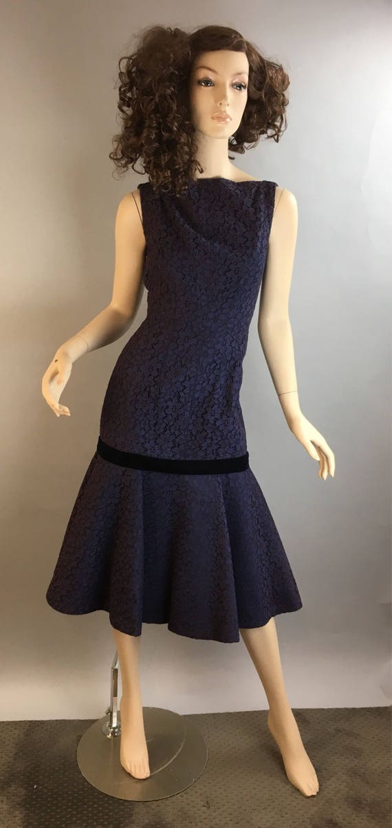 1950s Sandra Sage Tulip Dress// Vintage 50s Party… - image 1
