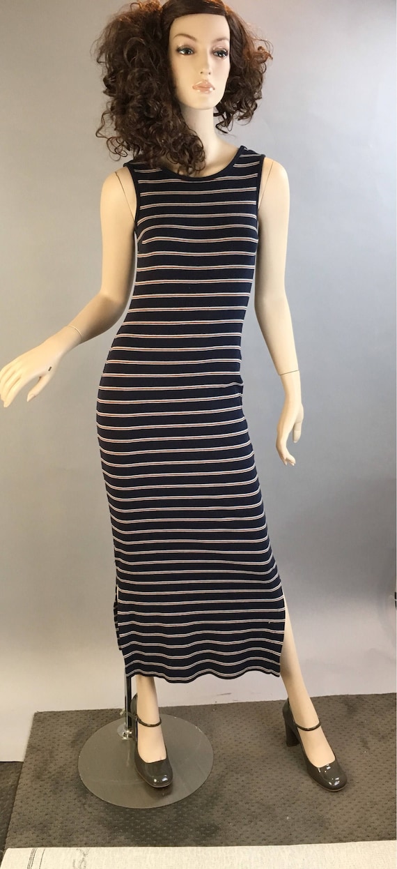 blue dress for baby girl Vintage 90's Grunge Velvet Maxi Dress main image 0