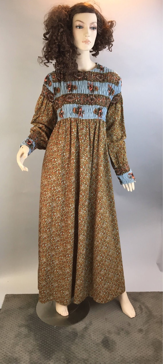 vintage hippie maxi dress
