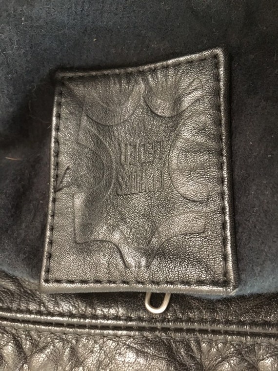 Vintage Motorcycle Jacket// Etches Leder Leather … - image 7