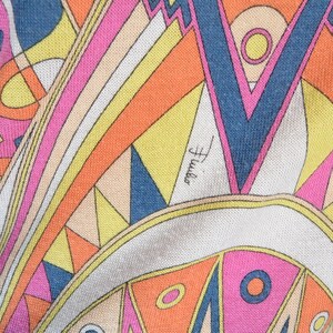 Vintage Pucci Sweater// Emilio Pucci Sweater// 60s Designer Psychedelic Sweater F1 image 5