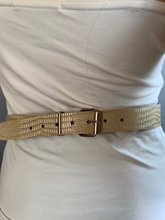 Vintage 80s Leather Belt - image 2