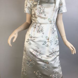 Vintage 60s Chinese Dress// Chinese Wiggle Dress// Mad Men Chinese Dress and Jacket F1 image 2